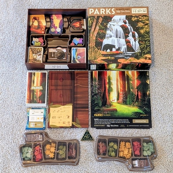 Parks 1st Edition Board Game Nightfall Expansion Included Out of Print Rare - Picture 3 of 4